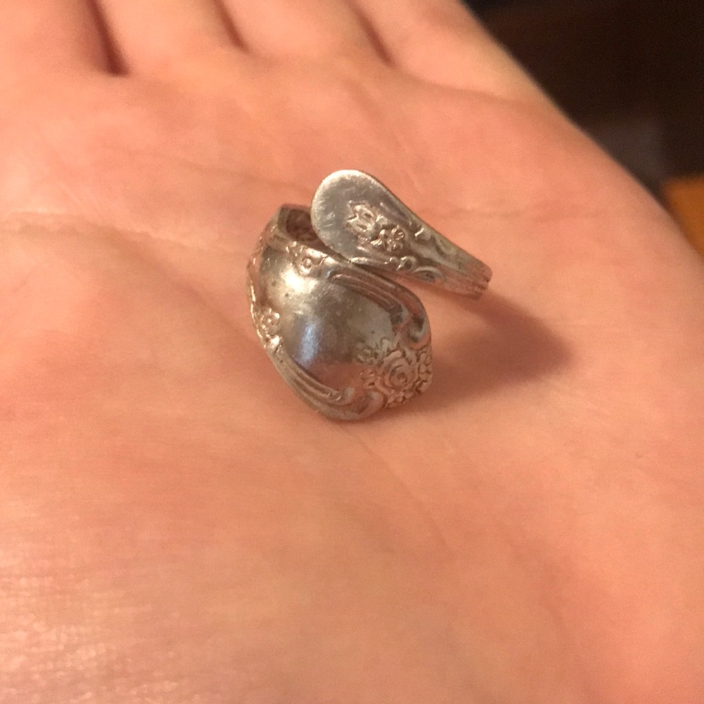 Silver spoon ring